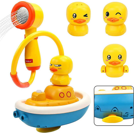 Fun Ducky Submarine Swimming with Baby